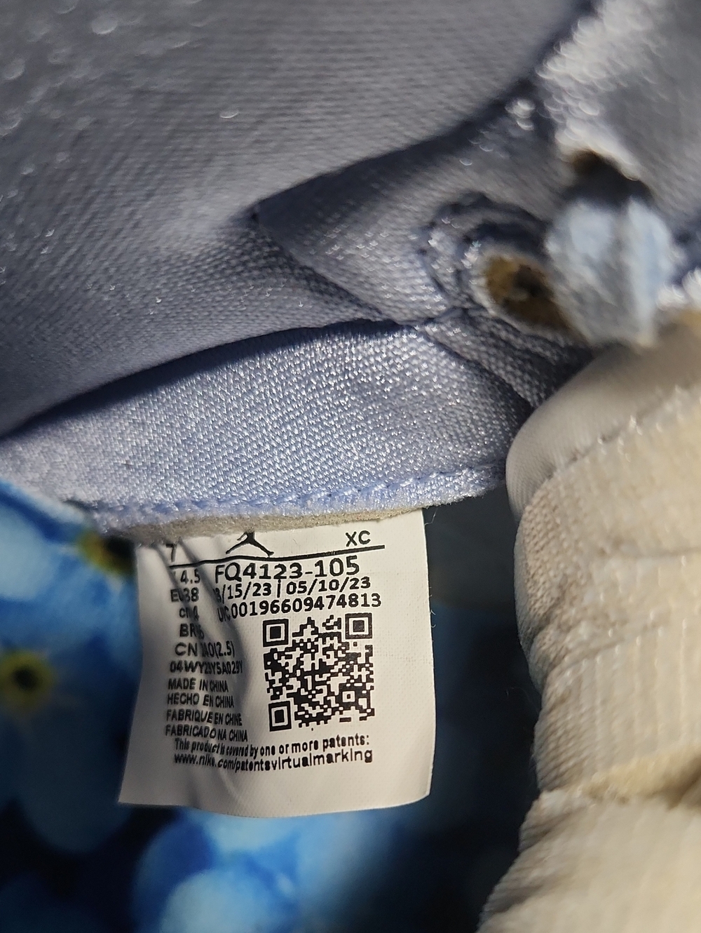 Nike Women’s Air Ship × Forget Me Nots - Picture 7 of 7